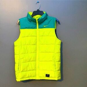 Nike Kids Vibrant Yellow and Teal Vest